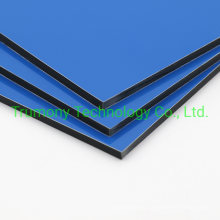 3mm 4mm 6mm High Glossy Silver Dark Gray Color Fire Resistant Retardant B1 A2 Fr ACP Aluminum Facade Panel